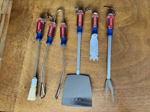 Juego de herramientas artesanales vintage de 5 piezas para barbacoa herramientas para parrilla - Imagen 1 de 5