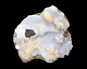 Natural Stilbite Chalcedony Minerals specimen India #M 604 - Picture 1 of 6