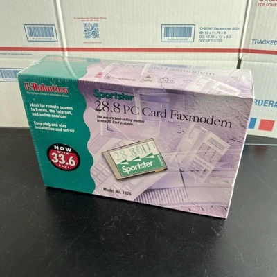 USRobotics PCMCIA Slot PC Card 28.8 v.34 Faxmodem with DataView Connector - Image 1 of 4
