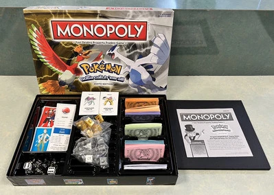 Monopoly Pokemon Johto Edition Board Game 2016 Hasbro Complete Set - Image 1 of 4