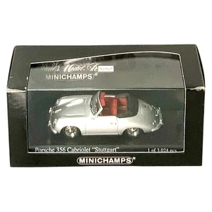 Minichamps 1/43 1954 Porsche 356 Cabriolet Stuttgart Silver Only 3,024 Made HTF - Picture 1 of 4