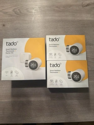 tado X 3er Set - 3 Thermostate + WLAN Matter Gateway - Bild 1 von 4