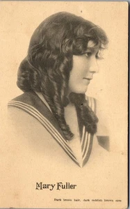 Vtg Postcard Theater Vaudeville Silent Movie Actress Mary Fuller 1913 Vignette - Picture 1 of 3