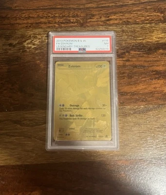 Gold Zekrom 卡 115/113 传奇宝藏系列 PSA 7 — 第 1/2 张图片