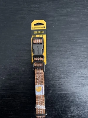 Carhartt Dog Collar Reflective Stitching Tan Neck Size 12”- 18” MEDIUM - Image 1 of 2