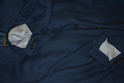 $3895 Chaqueta Blazer Ermenegildo Zegna Cachemira Pura 46S 100% Azul Cachemira Foto 1 de 4