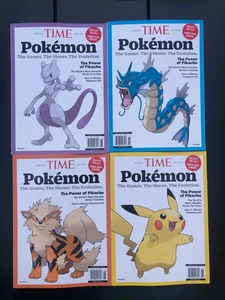 TIME MAGAZINE POKEMON 2025 SET OF 4 SPECIAL FREE SHIPPING pokémon game  - Picture 1 of 1
