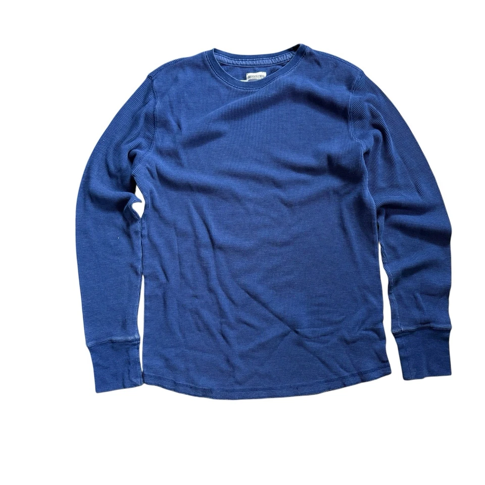 Camisa térmica masculina Mossimo Supply manga longa azul cobalto tamanho grande - Imagem 1 de 4