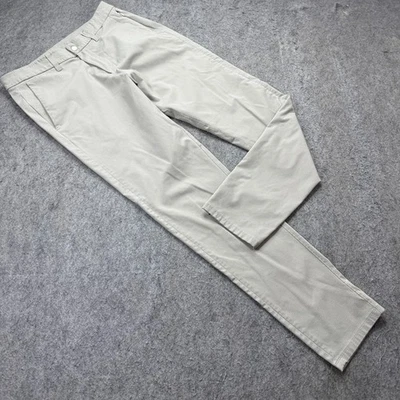 Pantalones Lululemon Commission Hombre 32 x 32 Beige Calce Ajustado Warpstreme LM5AF6S Elastizados Foto 1 de 4