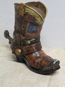 "Bota de Vaquero Hucha - Bandera Americana - 7"" de Alto" - Imagen 1 de 14