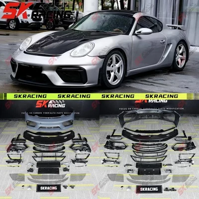 Para Porsche 987 05-12 Boxster Cayman Upgrades GT4 Parachoques delantero Bodykit Foto 1 de 4