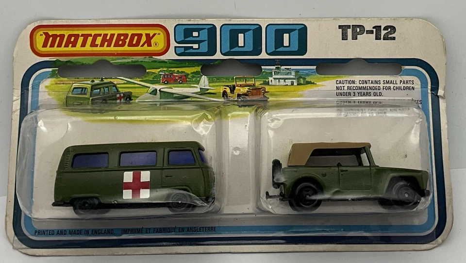 1977 Matchbox Lesney 900/Two Packs Police Patrol & Field Car TP-12 - Image 1 of 4