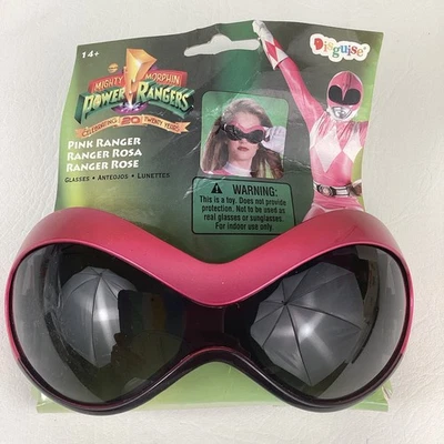 Mighty Morphin Power Ranger Goggles Pink Ranger Glasses Disguise Costume Cosplay - Image 1 of 4