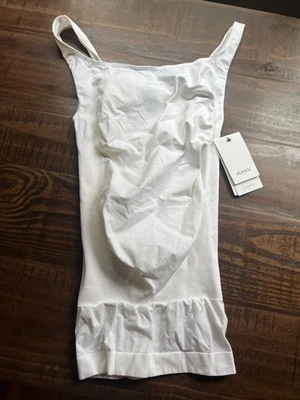 Blanqi Maternity Support TankTop White Size Medium Baby Belly Undershirt Stretch - Image 1 of 4