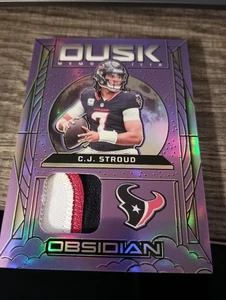 2024 Panini Obsidian - Dusk Memorabilia C.J. Stroud #DM-CJS púrpura/49 (MEM) - Imagen 1 de 2