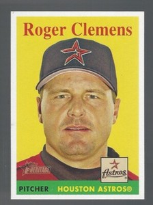 Roger Clemens 2007 Topps Heritage YT Card# 2b 