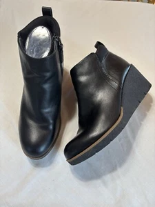   Dr  Scholls black wedge Berkeley Ankle Boot Women’s 8.5 - Picture 1 of 12