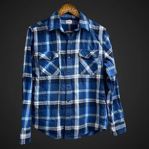 Toss Upcycled Flannel Shirt Chicago Cubs Cubbie Blue Jersey Legacy OS - Bild 1 von 6