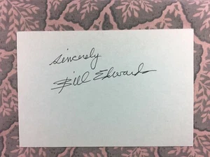 Bill Edwards - The Fighting Stallion - Danger Street - Bonanza -Autographed 1987 - Picture 1 of 2