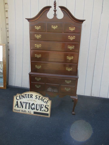 64304  ETHAN ALLEN Mahogany High Boy Dresser Chest Cover