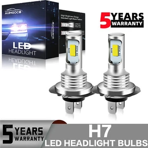 H7 LED Headlight Super Bright Bulbs Kit White 33000LM High/Low Beam 6500K 2pcs - Picture 1 of 12