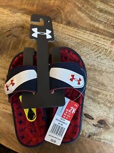 New With Tags Under Armour B Mercenary X SL Blue And Red Boys 2Y (601 Red)