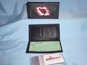 ARIZONA CARDINALS Embroidered Leather CHECKBOOK New! s - Picture 1 of 4