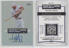 2016 Leaf Perfect Game All-American Classic Metal Silver Royce Lewis Auto