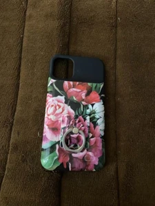 LUXYLELEMON BATTERY PHONE CASE FOR IPHONE 11 BLACK FLOWERED - Picture 1 of 2