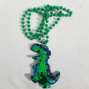 Karneval Perle 19 Zoll Mehrfarbig Dinosaurier Parade Überwurf New Orleans - Bild 1 von 6