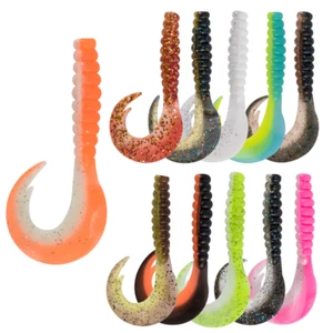 10 PIEZAS 2.95" Señuelos de Pesca de Plástico Flexibles Crappie Bream Panfish - Imagen 1 de 20