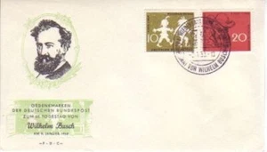 Germany (W) - Anniversaries, Events, People & Wildlife (4no. FDC's) 1955-59 - Picture 1 of 4