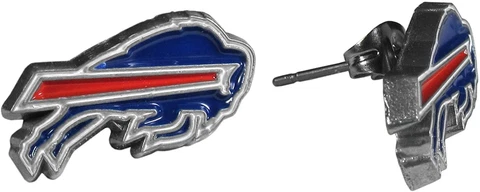 Buffalo Bills Football Team Logo NFL Silver Stud Earrings Set Cover