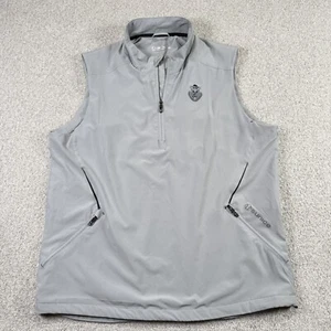 Sunice Golf Wind Vest Mens Gray 1/4 Zip Pockets Casual Performance XL - Picture 1 of 8