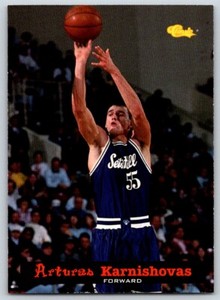 1994-95 Classic Draft ARTURAS KARNISHOVAS #40 Seton Hall Pirates - FREE Ship!
