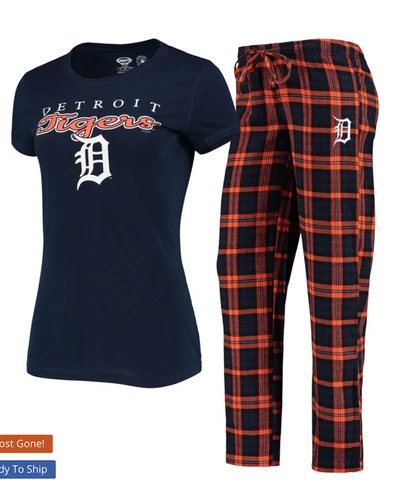 Detroit Tigers NEW Womens Large Pajama PJs Sleep Set . MLB Sleepwear NWT L 107 Cover