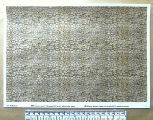 Papier autocollant  "Pierre aléatoire"   pour HO gauge-échelle 1:87-A4 - Picture 1 of 5