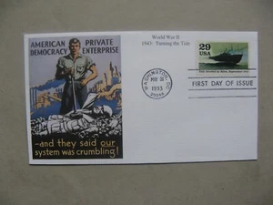 USA, ill. cover FDC 1993, WW-II invasion of Italy - Picture 1 of 1