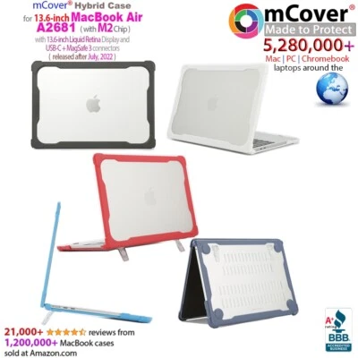 mCover® Hybrid CASE for NEW 2022 13.6" Apple MacBook Air A2681 M2 Chip Mag Safe3 - Image 1 of 4