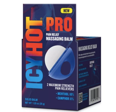 Bálsamo de massagem Icy Hot Pro - 1,25 oz ALÍVIO DA DOR (Exp 1 ano) - Imagem 1 de 4