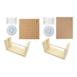 Macrame Board and Pins DIY Wooden Thread Holder for Crochet Bracelet Project - Picture 1 of 26