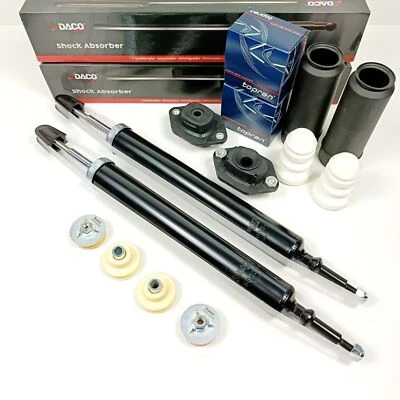 2x DACO Stoßdämpfer Hinten mit 2x TOPRAN Domlager + Zubehör für BMW 1er E81 E87 - Bild 1 von 4