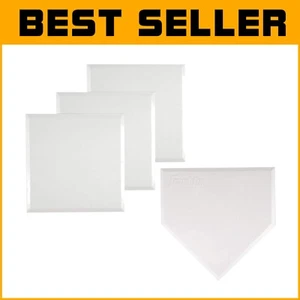 Versatile Rubber Bases Set with Home Plate - Perfect for Baseball & Softball - Picture 1 of 9