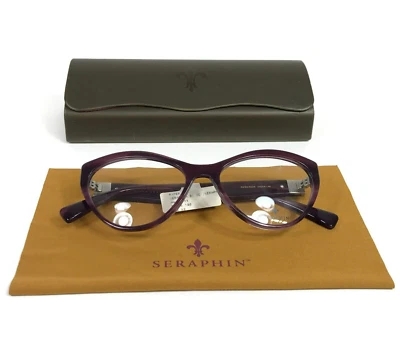 Seraphin by OGI Eyeglasses Frames PIPER/8260 Amethyst Purple Horn 54-16-140 — 第 1/4 张图片