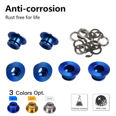 Juego de bobinas de disco de freno flotantes con circlips para BMW R nineT S1000RR F800GS HP4 Foto 1 de 4