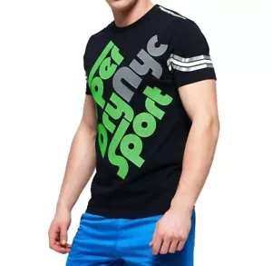 Nueva camiseta para hombre Superslam Sport Athletic Tech de Superdry con cuello redondo L XL - Imagen 1 de 6