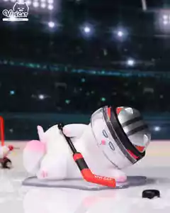 Figura de hockey sobre hielo Pop Mart x Vivi Cat Helmet Series - Imagen 1 de 2