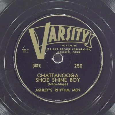 ASHLEY'S RHYTHM MEN Chattanooga Shoe Shine Boy / Rag Mop VARSITY 250 VG+ 78 10" Foto 1 de 4