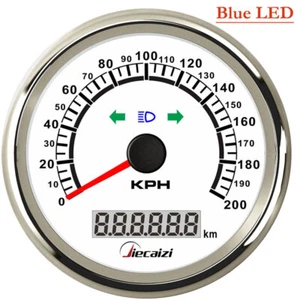 85mm/3-3/8" 200KM/H GPS Speedometer For Car Marine With Left Right and High Beam - Bild 1 von 8