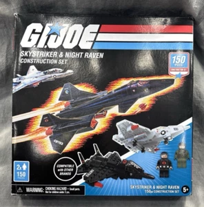 GI Joe Skystriker & Cobra Night Raven Construction Set 150 Piece w/figures New - Picture 1 of 2